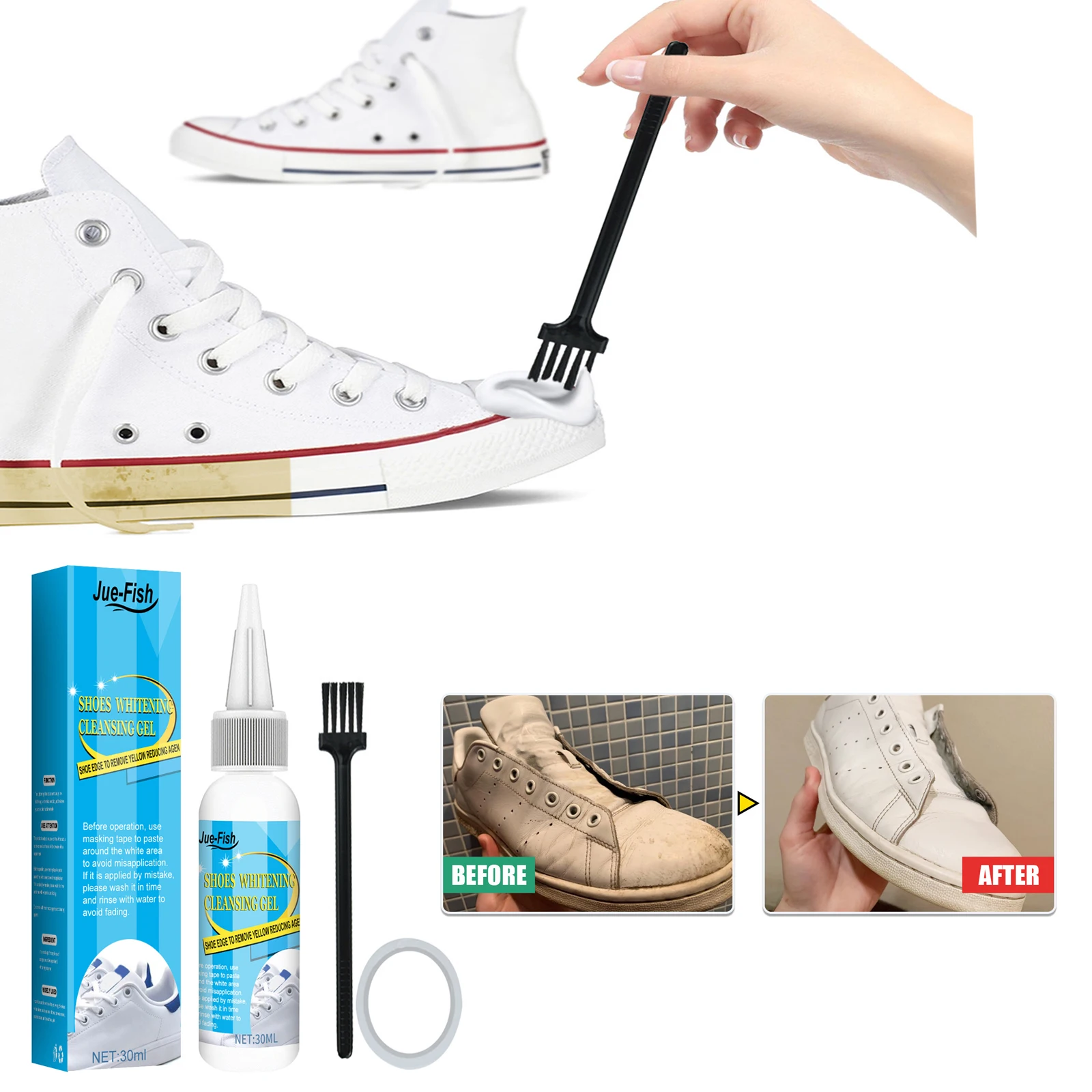 Sneaker Cleaner - Scarpe bianche Gel per la pulizia